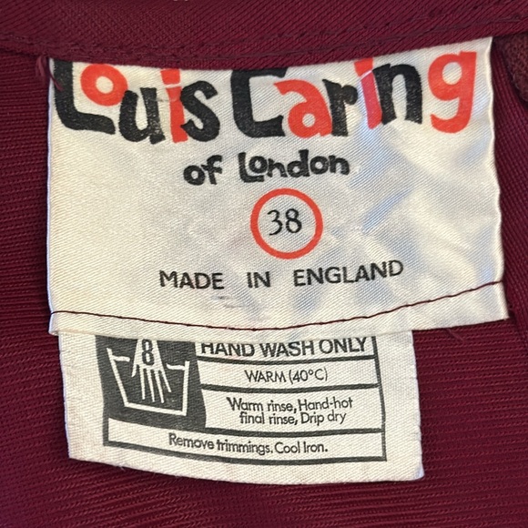 Louis Caring of London Burgundy Patterned Dress, Size 38 - Picture 6 of 6